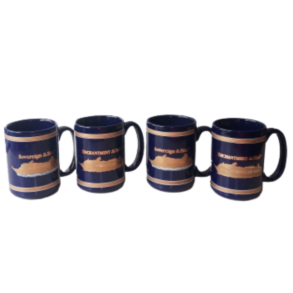 NEW Royal Caribbean Cruise Mugs Set of 4